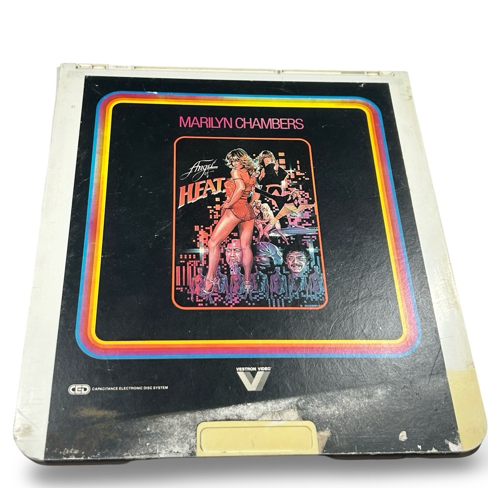 Angel of‎ Heat CED SelectaVision RCA VideoDisc Marilyn Chambers 1982 Vintage